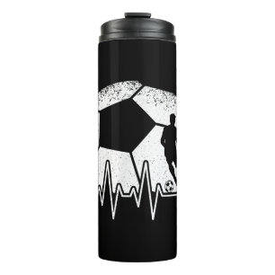 Termo Funny Soccer Heartbeat Soccer Player