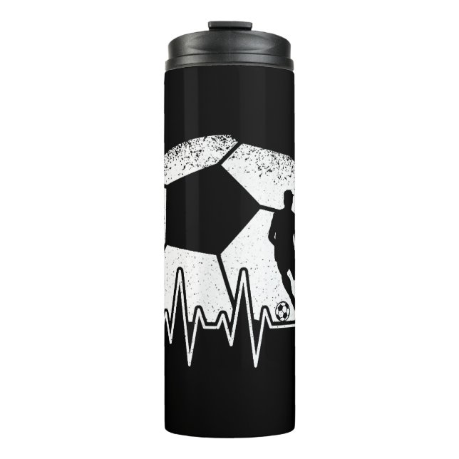 Termo Funny Soccer Heartbeat Soccer Player (Anverso)