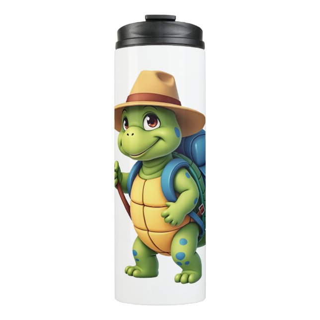 Termo Funny Turtle Hiking Graphic Camping Lover Adventur (Anverso)