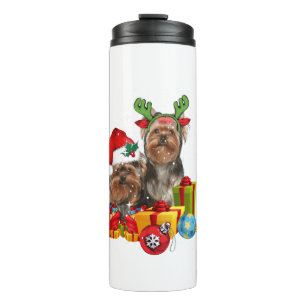 Termo Funny Yorkshire Terrier navidades