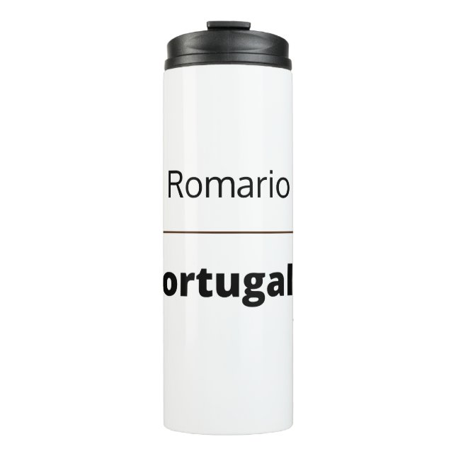 Termo Fútbol Portugal, personalizable (Anverso)