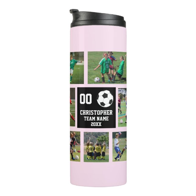 Termo Fútbol rosa (Rotado hacia la derecha)