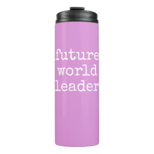 Termo Futuro Líder Mundial Inspirando Cita Rosa