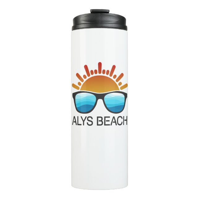 Termo Gafas de sol de la playa de Alys (Anverso)