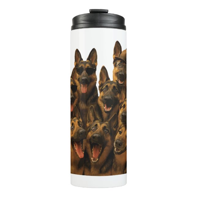 Termo Gafas de sol 'Merica de Golden Retriever (Anverso)