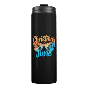 Termo Gafas de sol Navidad en junio divertidas vacacione