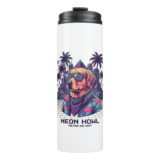 Termo Gafas de sol para perros Neon Howl Retro K9 Unit P (Anverso)