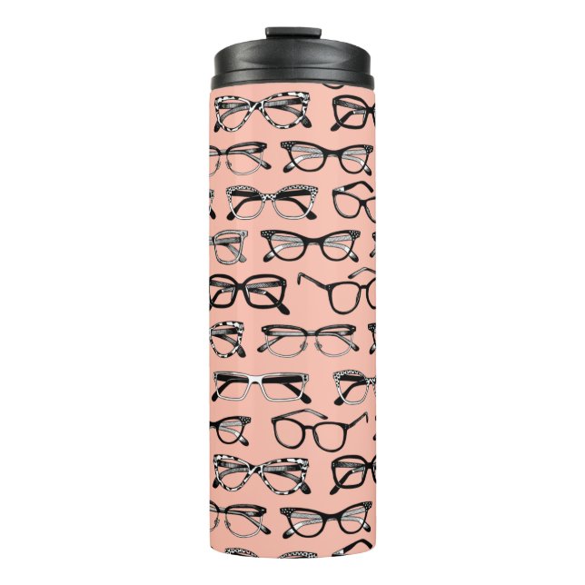 Termo Gafas rosadas pálidas, anteojos, anteojos (Anverso)