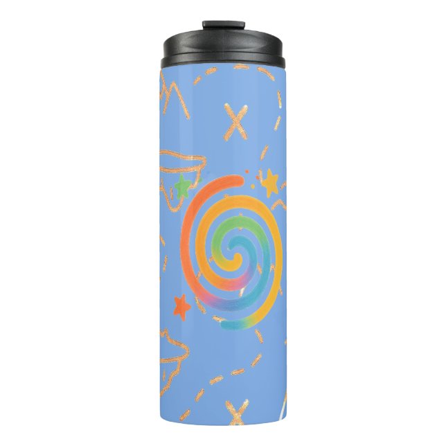 Termo Galaxia espiral arcoiris (Anverso)