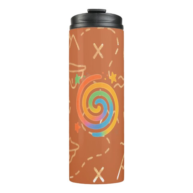 Termo Galaxia espiral arcoiris (Anverso)