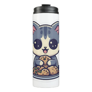 Termo Galletas para comer gato Clásico de camiseta