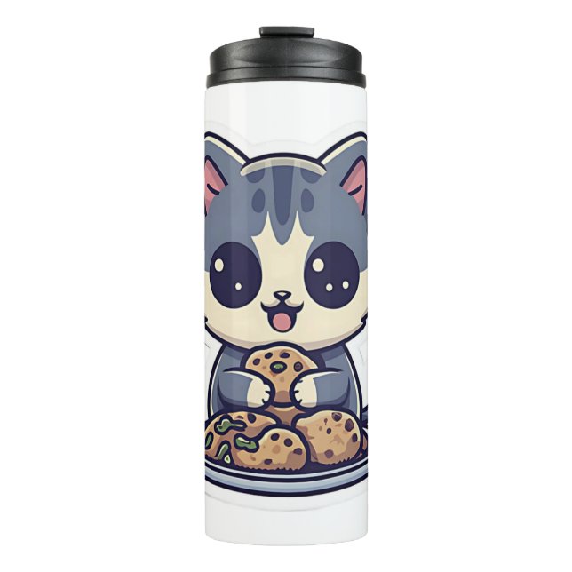 Termo Galletas para comer gato Clásico de camiseta (Anverso)