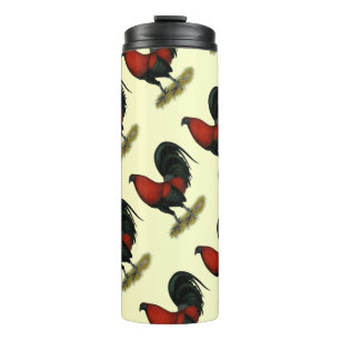 Termo Gallo Rojo Negro BB Juego Americano