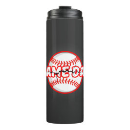 Termo Game Day Cracked Baseball Sports Graphic