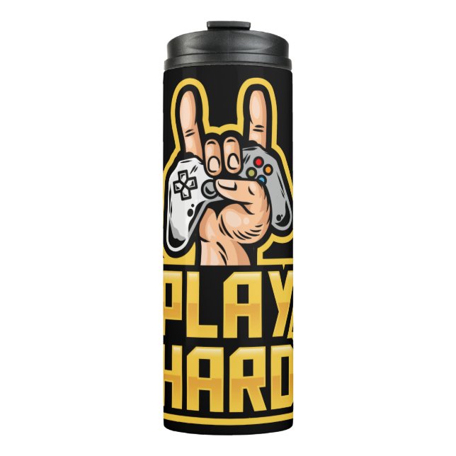 Termo Gamer de nombre personalizado (Anverso)