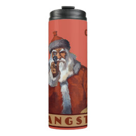 Termo Gangsta Santa nombre personalizado tumbler