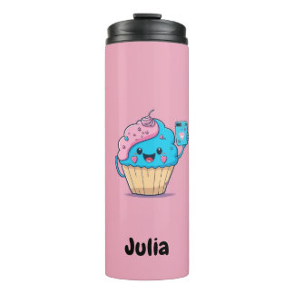 Termo Garrafa Personalizada cupcake (Julia)