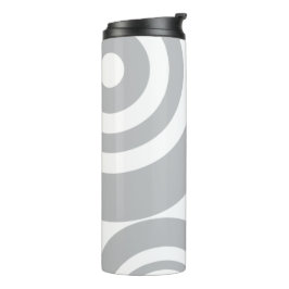 Termo Garrafa térmica com discos cinza