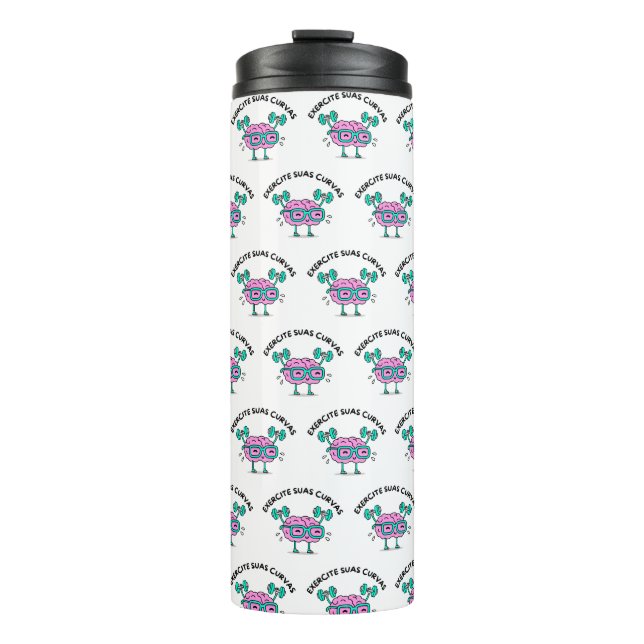 Termo Garrafa Térmica Exercite Suas Curvas (Anverso)