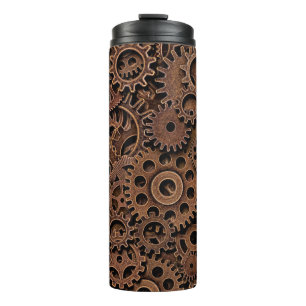 Termo Gases de latón metalizado vintage