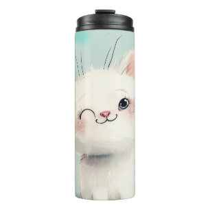 Termo Gatito blanco lindo