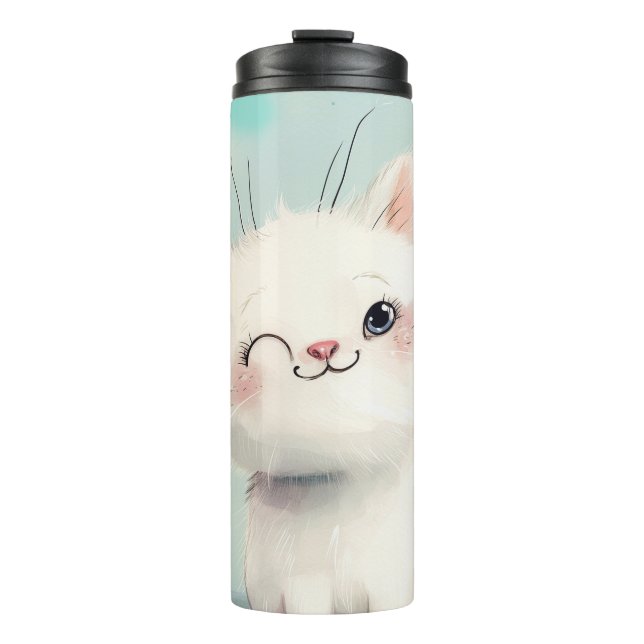 Termo Gatito blanco lindo (Anverso)