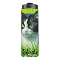 Gato Adorable Personalizado en un campo de Daisies