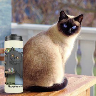 Termo Gato British Shorthair Sandalias Listo para la Pla