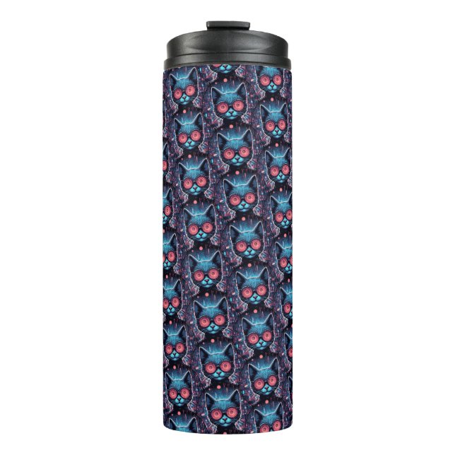 Termo Gato cibernético futurista (Anverso)