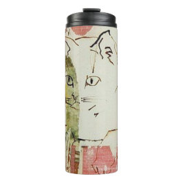 Termo Gato Collage Tumbler