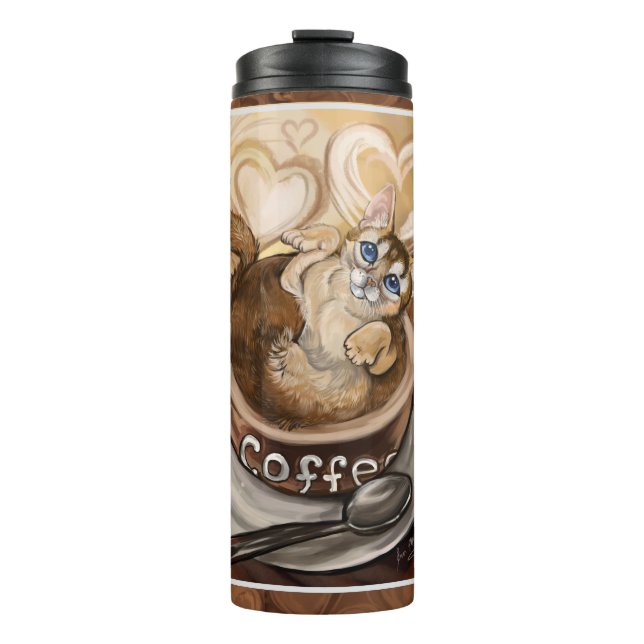 Termo Gato de café (Anverso)