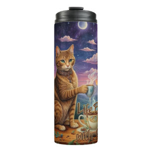 Termo Gato de café