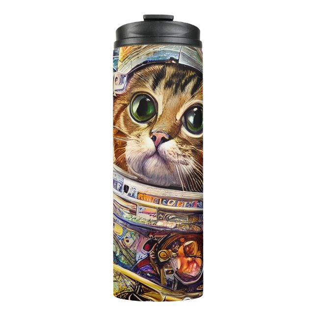 Termo Gato de espacio futurista (Anverso)