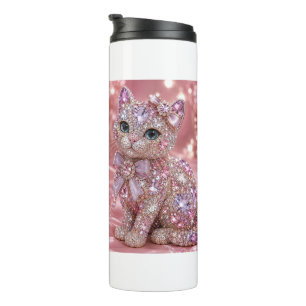Termo Gato de Noche de Terciopelo Estampa Estética