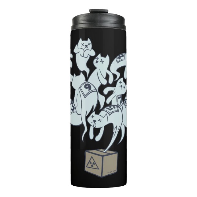 Termo Gato de Schrödinger 9 vidas (Anverso)