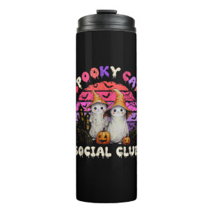 Termo Gato espeluznante Club Social Boo Fantasma Cabello