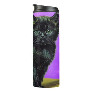 Termo Gato estilo Van Gogh