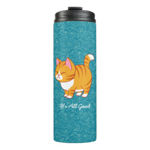 Termo Gato feliz personalizado