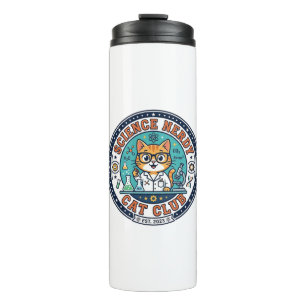 Termo Gato friki de la ciencia regalo para mamá - Friki