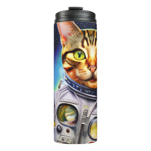 Termo Gato futurista divertido