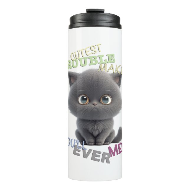 Termo Gato Gatito Gatito Menor Problema Maker Aburrido D (Anverso)