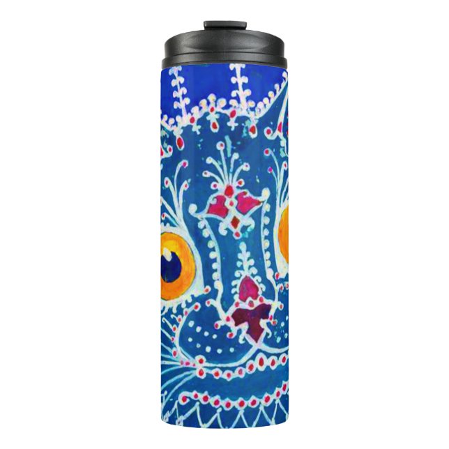Termo Gato gótico azul (Anverso)