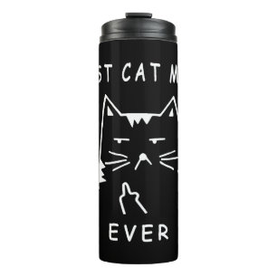 Termo gato gracioso mejor gato mamá nunca mear con mi ga