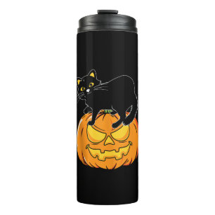 Termo Gato Halloween Tocante Gatito Lover Trick O Trek K