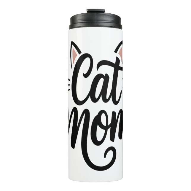 Termo Gato Mamá Whiskers y Oídos (Anverso)