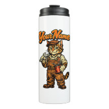 Gato Mecánico Atigrado Personalizado