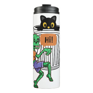 Termo Gato Miedoso Halloween