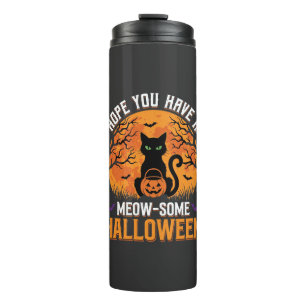 Termo Gato Negro de Halloween Meow-Some