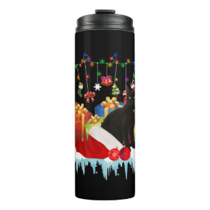 Termo Gato Negro Presente De Mis Navidades