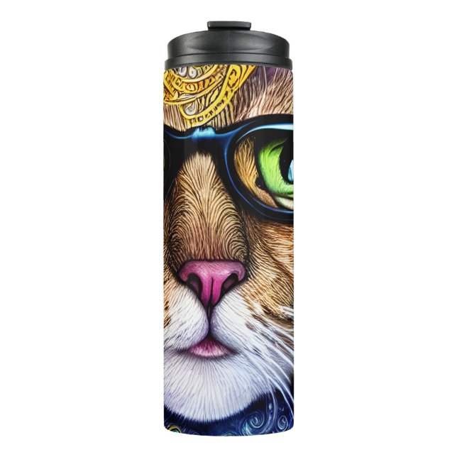 Termo Gato Nerd (Anverso)